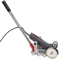 Tile Grout Cleaning Machine with Angle Grinder Adjustable Frame &amp Blades Set 45.5cm Push Rod for Standing Operation Includes Standard &amp Premium Cutting Discs