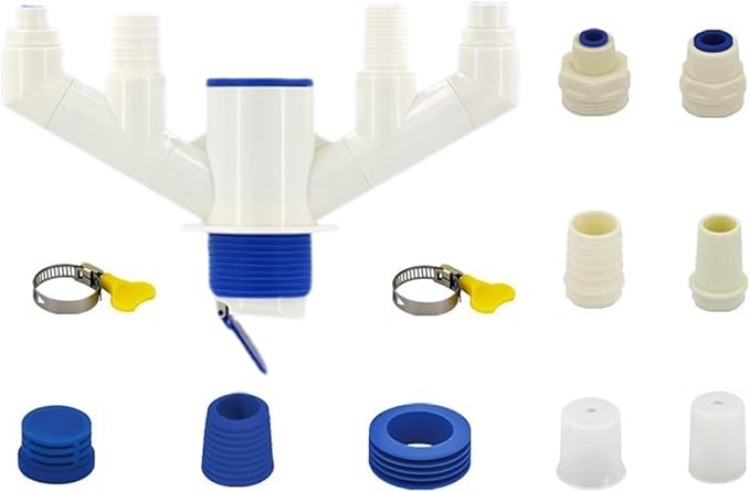 Versatile Kitchen Sink Plumbing Set With 3 Not Odor Trapping Versatile Kitchen Sink Drain Pipe ABS For Busy Kitchens