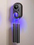 Toothbrush Cleaner &amp Toothbrush Holder Cleaning and Air Drying LED Smart Screen Rechargeable Wall Mount Toothbrush Holder for Bathrooms