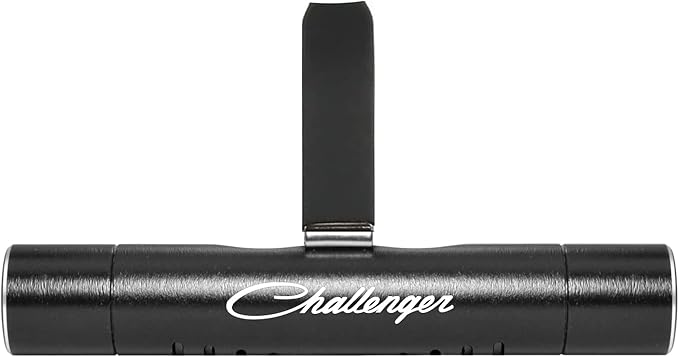 iPick Image for Dodge Challenger Classic Car AC Vent Air Freshener Black Clip with adjustable window and 10 Refill Sticks Official Licensed