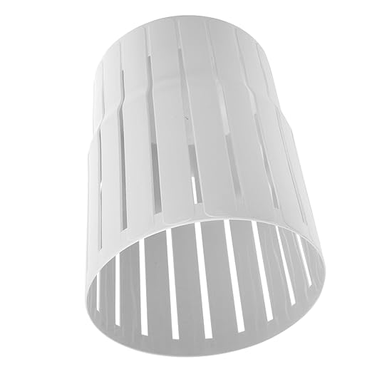 TIDTALEO Hollow-Out Small Trash Can Thick Open-Top Garbage Bucket White for Office Bathroom Bedroom Multi-Function Wastebasket