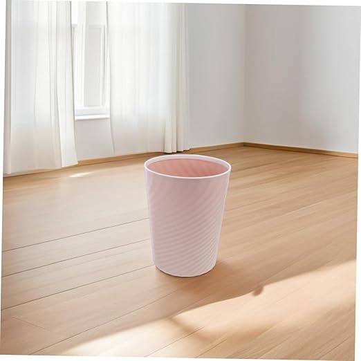 STOBAZA 2pcs Small Plastic Trash Can Wastebasket No Lid Design Garbage Bin Container for Bathroom Office Bedroom Living Room Office Kitchen