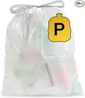 Ultrasac 13 Gallon 1.2 MIL White Drawstring Trash Bags - 24.25 x 31.5 - Pack of 120 - Fits simplehuman P