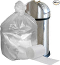 Plasticplace 33 Gallon Trash Bags │ 11 Microns │ Clear High Density Garbage Can Liners │ 33” x 40” (500 Count)