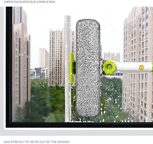 Upgraded Telescopic High-rise Window Cleaning Glass Cleaner Brush for Washing Dust Household Tools