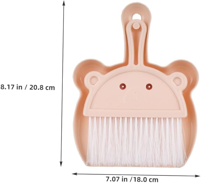 VILLCASE Desk Dustpan and Brush Set 6pcs Small Handheld Brooms with Dustpans for Desktop Cleaning Portable Mini Broom Combo for Home Office Keyboard and Small Space Use