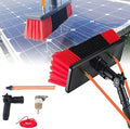 Glass Cleaning Brush Home Water Fed Telescopic Pole Kit Solar Panel Brush Rotating for Photovoltaic PanelSolar Panel Cleaning Brush Telespole Water Fed Brush Spray Washer Outdoor Window Cl