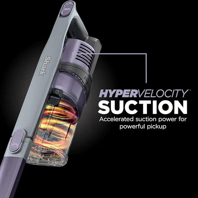 Shark IX141 H Pet truepet duoclean Cordless Stick Vacuum with Anti-Allergen Complete Seal Purple (Renewed) (IX141 H - Purple)