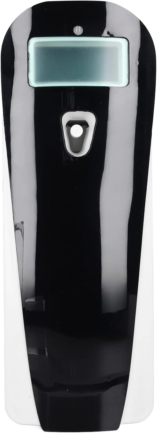 Wall Mounted Automatic Scent Dispenser Fragrance Enhancer Air Freshener Machine with LCD Display Programmable Timer for Home and Office Black