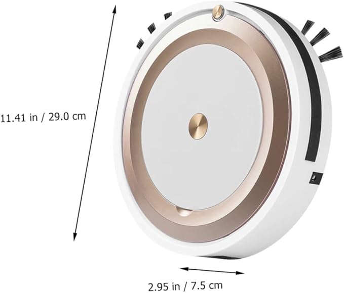 Smart Smartphone Control Compact Floor Mopping and Suction Upgraded for Home Use on Carpets and Hard Floors