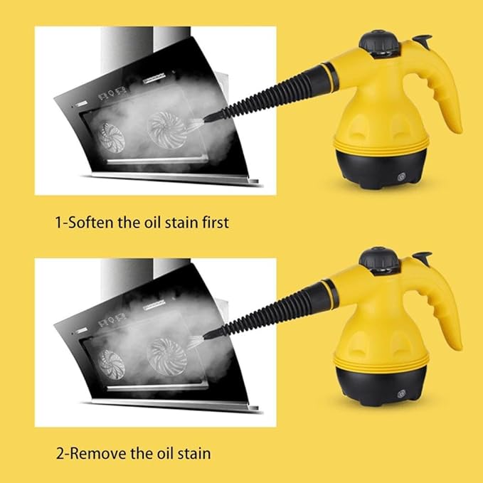 Handheld Steam Cleaner with 9 Accessories High Pressure Portable Steamer for Carpet Floor Sofa Car Seat KitchenCleaning