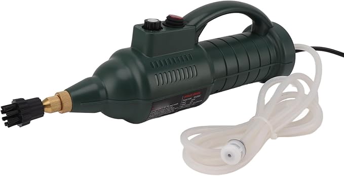 Handheld Steam Cleaner Intelligent Highly Efficient Steam Cleaner 3BAR Air Pressure for Kitchen (Military Green US Plug 220V)