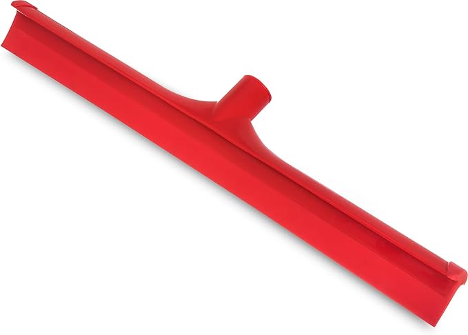 SPARTA 3656705 Plastic Floor Squeegee Shower Squeegee Heavy Duty Squeegee With Rubber Blade For Windows Glass Shower Doors Floors Windshields 20 Inches Red