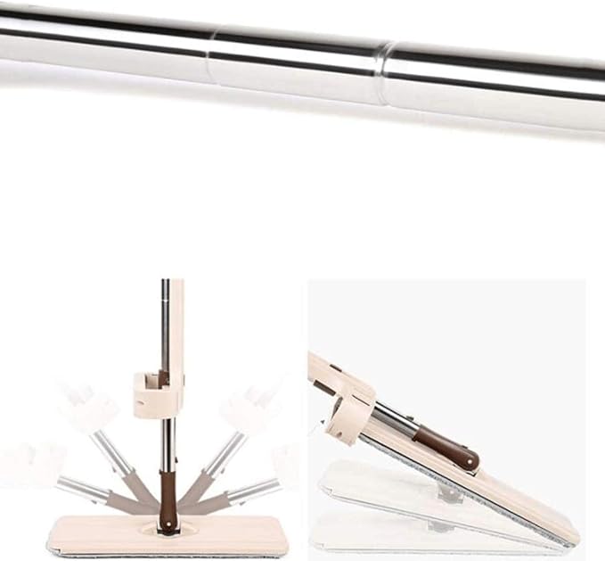 Self Wringing Mop Lazy Flip Flat Mop 360 Spin Wet and Dry Flip Mop with Stainless Steel Handle