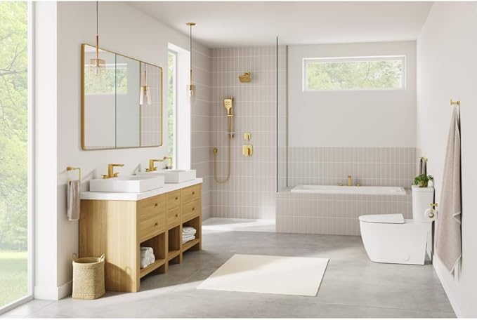 Grohe 101920GN00 Cubeo Single Hole Single Handle M-Size Bathroom Faucet 1.2 GPM Brushed Gold