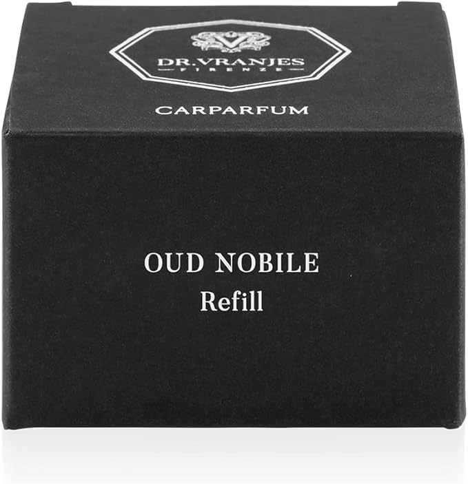 Dr. Vranjes – Carparfum Scented Refill – Car Diffuser – Refillable car air freshener - Car Fragrance - Made in Italy (Oud Nobile)