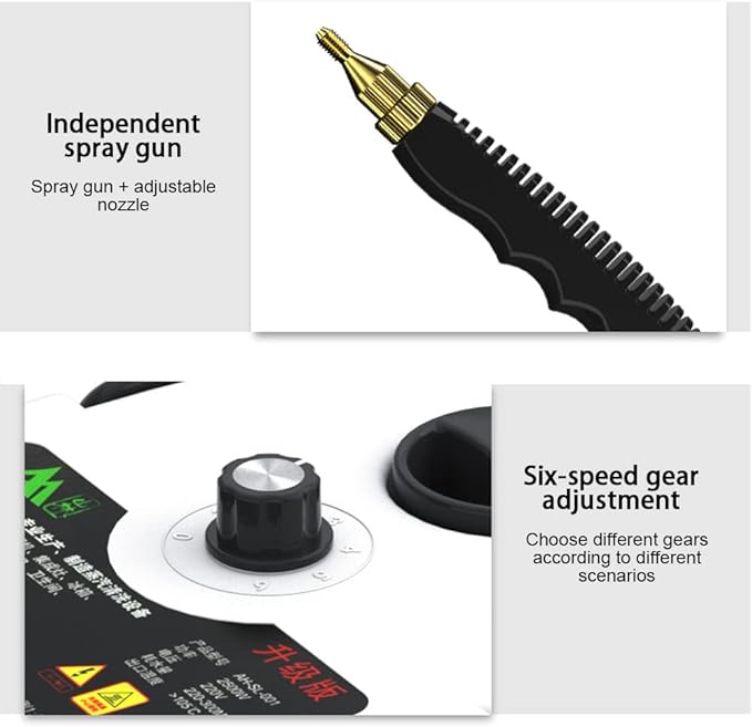 High Pressure Steam Cleaner Handheld High Temp Fast Heating Portable Cleaning Machine for Home Use Grout Tile Car Detailing Kitchen Bathroom with 3 Brush Heads