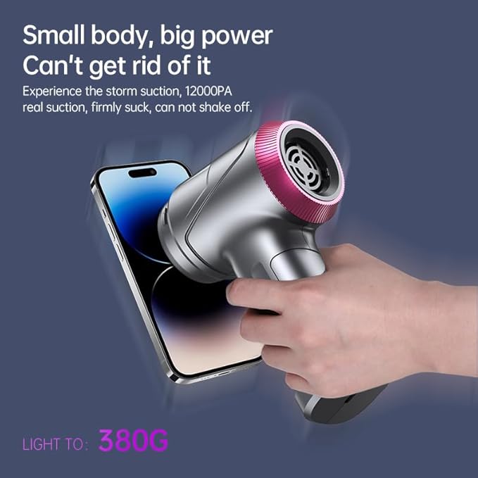 Handheld Car Vacuum Cleaner Cordless with Brushless Motor 12000PA High Power Vacuum Cleaner &amp Air Duster 4 in 1 Keyboard Portable Mini Hand Held Vacuums Cleaner for Car Home