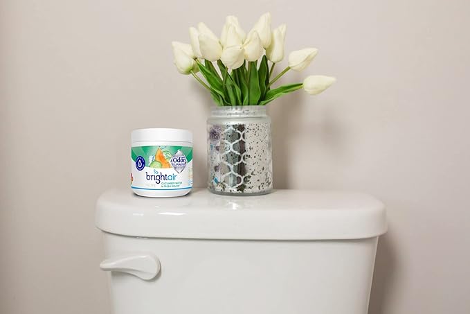 Bright Air 14 oz. Super Odor Eliminator For Medium-Size Spaces Cucumber Water &amp Fresh Melon Scent Case of 6 Odor Eliminator &amp Air Freshener Natural Essential Oils Lasts Up to 90 Days Eac