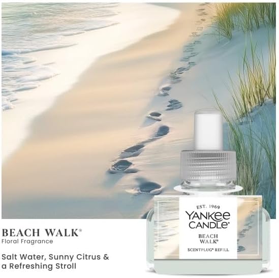 Yankee Candle ScentPlug Refill Beach Walk (Pack of 3)