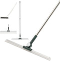 29-49 Telescopic Pole Floor Squeegee for Concrete Floor 21.85 Wide Heavy-Duty Squeegee with Detachable Stiff Brush Large Squeegee Broom for Tile Floor Garage Swimming Pool Bathroom