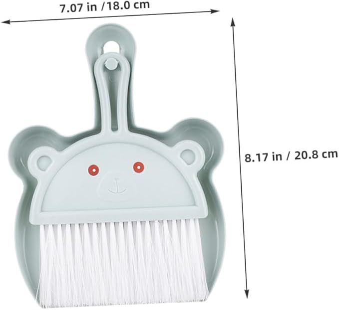 6 Sets Portable Mini Dustpan and Brush with Soft Bristles Compact Small Whisk Broom for Keyboard and Desk Cleaning Lightweight Construction Home and Office Desktop Cleaner