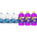 CloroxPro Clorox Germicidal Bleach 121 Oz Pack of 3 and Pine-Sol Multi-Surface All-Purpose Cleaner 2x Concentrated Formula Lavender Clean 80 Fl Oz Pack of 3 (Package May Vary)