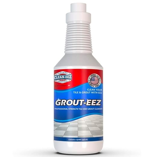 Clean-eez Grout-eez Super Heavy-Duty Grout Cleaner - Powerful Tile and Floor Stain Remover for Bathroom Kitchen and More - 32 oz.
