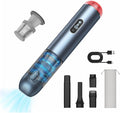 Handheld Vacuum Powerful 18000pa Car Vacuum with Brushless Motor Portable Hand Held Vacuum with 3 Speed Modes 5- in-1 Mini Cordless Vacuum Cleaner with White LED &amp Red Flash for home/Car/Office