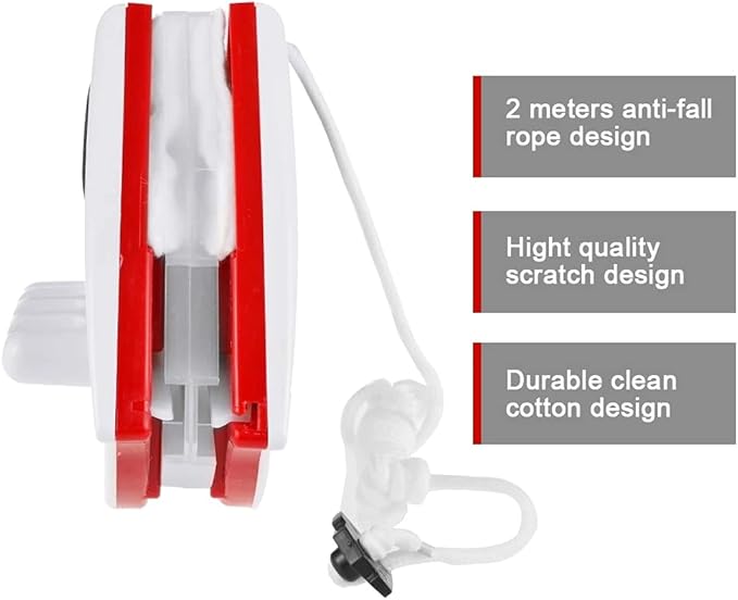 Double Side Magnetic Window Cleaner Glass Magnet Wash Wiper Window Cleaning Brush Household 3-30mm Glass Washing Cleaner Tools (15mm-24mm)