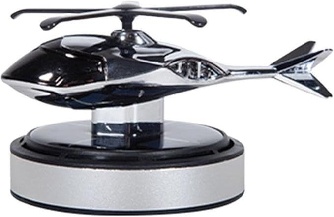 Solar Helicopter Car Air Freshener - Stylish Aroma Diffuser &amp Decorative Ornament for Car Interior Accessories(C)