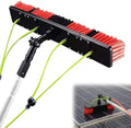 Glass Cleaning Brush Home Water Fed Telescopic Pole Kit Solar Panel Brush Rotating for Photovoltaic PanelWindow Cleaning Pole Water Fed Telescopic Brush Photovoltaic Panel Cleaning Tool 55