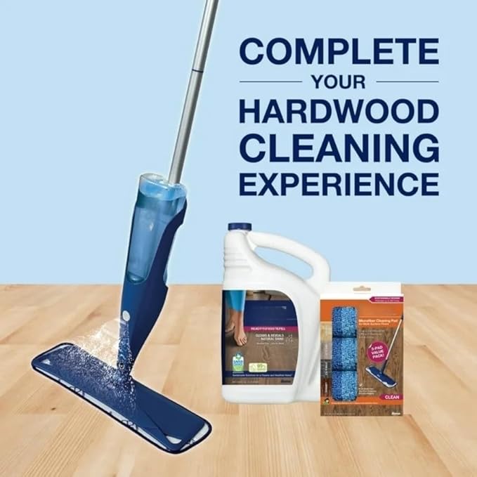 Spray Mop for Hardwood Floors with Refillable Cartridge &amp Washable Microfiber Pad