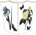 Marye-Kelley WB2 - White-Floral 2 Wastepaper Basket