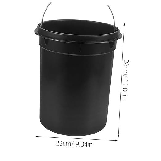 Cabilock Rubbish Bin for Wastebasket Handle Space-Saving Trash Holder for Bedroom Kitchen Bathroom and Living Room