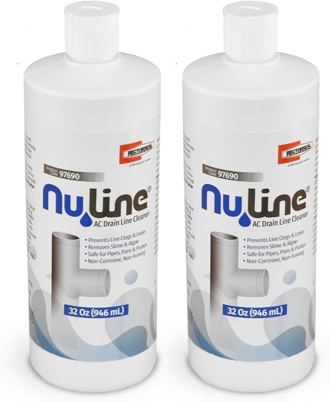 (2)-Pack Nu-Line Drain Cleaner 32 ounce bottle