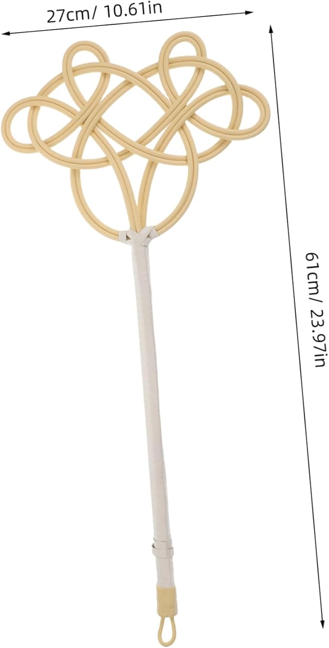 Imitation Rattan Quilt Duster Removal Tool Long Handle Washable Duster for Home Cleaning