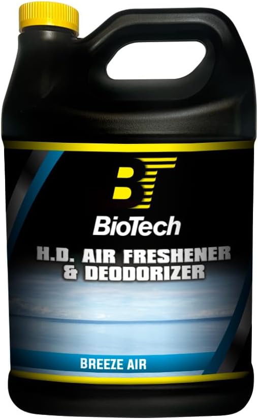 BioTech Air Freshener Breeze Air Scent Contains no harmful solvents and safe for use on any environment Controls smoke cigarette mildew pet and food odors 128 oz (4)