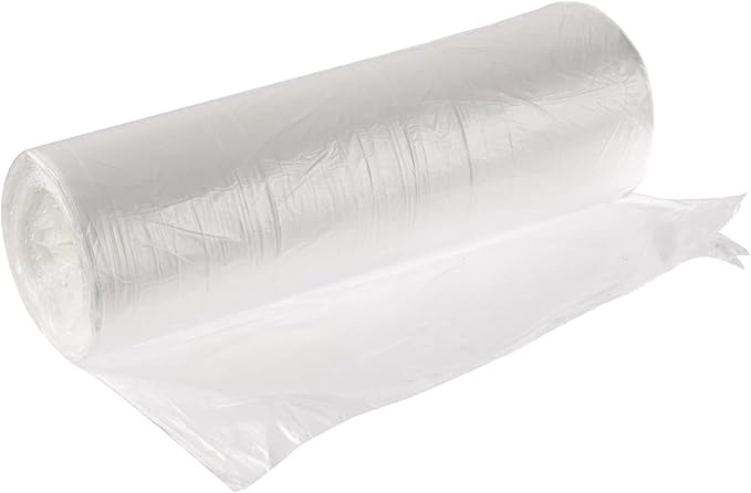 Dealmed Trash Bag | Made in USA | 20-30 Gallon 30 x 36 1 mil Clear | 25/Roll 10/Case
