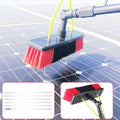 Glass Cleaning Brush Home Water Fed Telescopic Pole Kit Solar Panel Brush Rotating for Photovoltaic PanelWater Fed Pole Kit Solar Panel Cleaning Brush Adjustable Window Cleaning Pole 180°