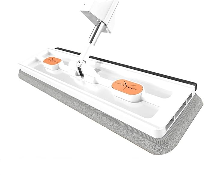 Large Flat Mop Set Rotation Floor Tool with 2/4/6 Microfibre Mop Pads Absorbent Storage Household Tool