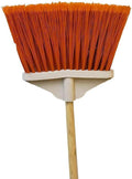20-Pack Large Fan Brooms with Wooden Handles – Durable Plastic Bristles for Indoor &amp Outdoor Sweeping – Ideal for Commercial &amp Residential Use