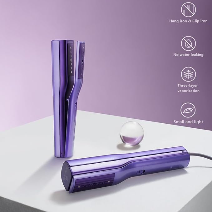 G4 Pro Smart Handheld Steamer for Clothes – Global Voltage Adaptation 900W Palm-Sized &amp Lightweight (0.8lb) Dual Steam Modes Easy Wrinkle Remover Auto Shut-Off for Travel &amp Home (purple)