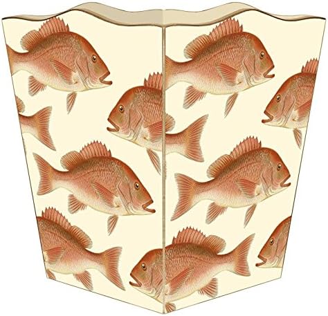 Marye-Kelley WB1520-Red Snapper Wastepaper Basket