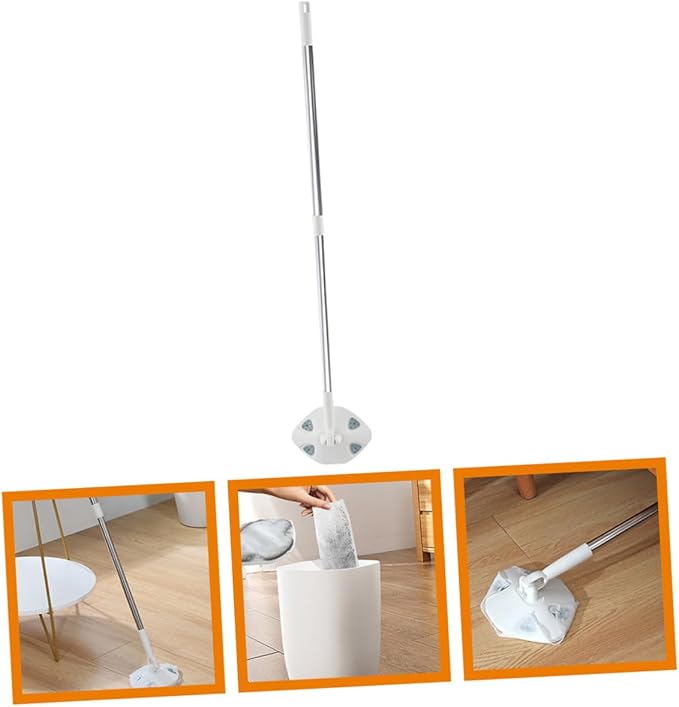 Rotatable Dust Mop with Long Handle No Washing Required Floor Cleaning Mop for Easy Dust Removal and Convenient Home Cleaning