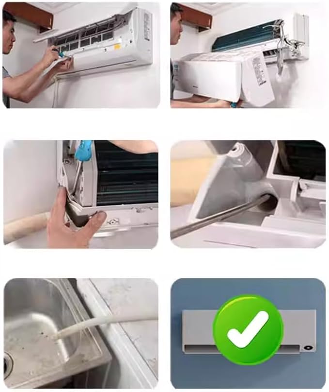 Air Conditioner Drain Pipe Unclogger: Household Tool for Unclogging Drain Holes/Pipes (for Leaks) and Clearing Clogged Water Pipes (Suitable for Outlet Pipes)