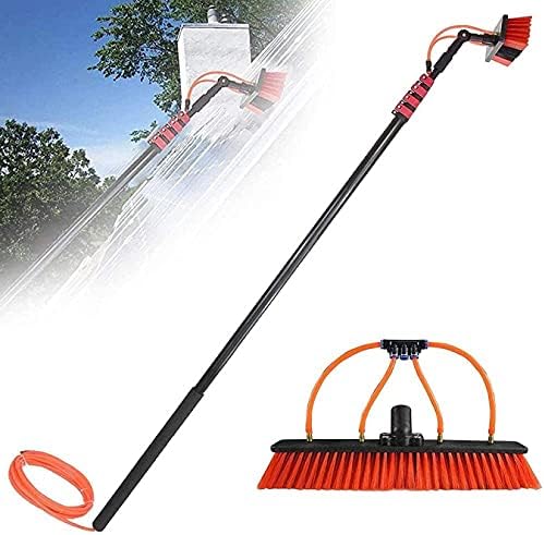 Window Cleaning Brush Window Cleaning Pole Telescopic Brush Car Wash for Motorhomes and Buses Suitable for Photovoltaic and Solar Panels Window Cleaning Head