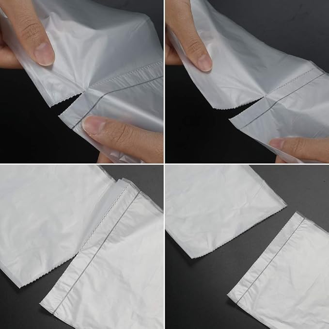 4 Gallon Small Clear Trash Bag 1500 Counts Bathroom Trash Can Liners 15 Rolls