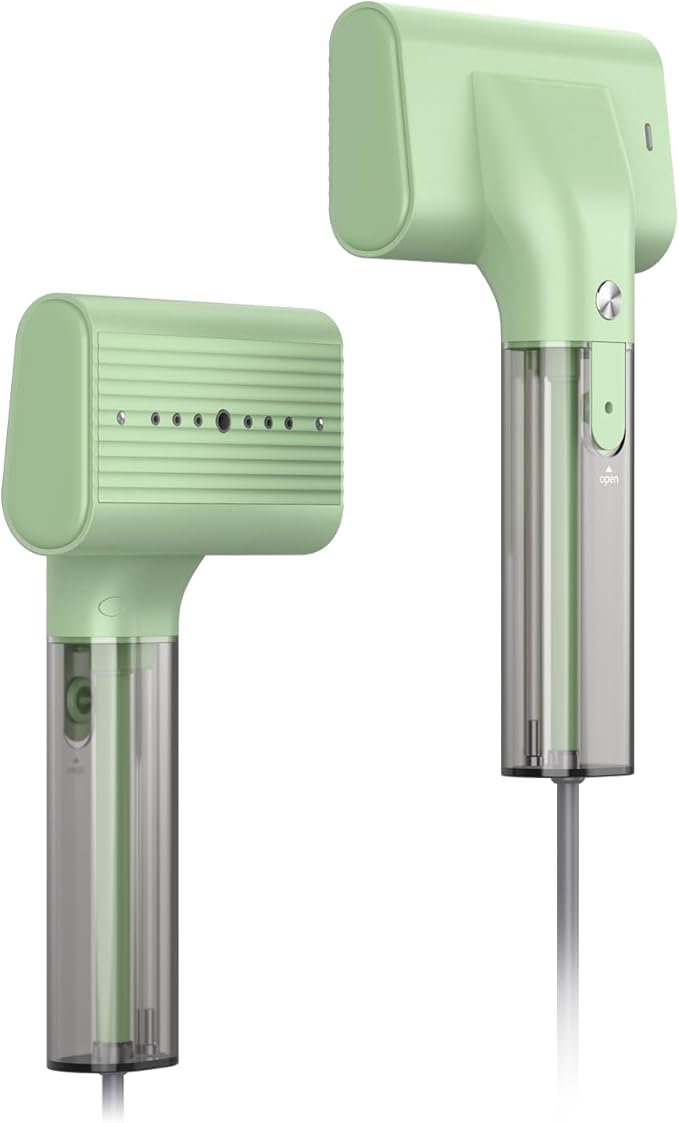 G10 Pro Steamer for Clothes Global Voltage Adaptation Handheld Garment Steamer Dual Steam Modes1200W Mini Steam Iron for Travel and Home (100-240V Green)
