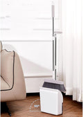 Folding Standing Broom Household Sweeper Dustpan Set Sweep